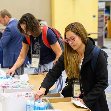 CHEST attendees assemble care kits
