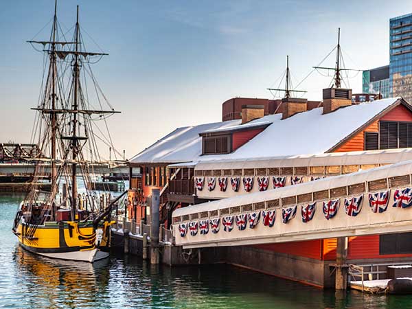 Boston Harbor walkway