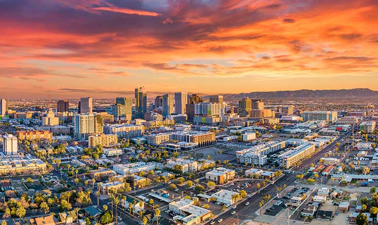 a view of Phoenix