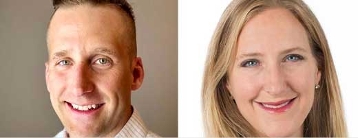 Headshots of Joshua Landvatter, PhD; Kelly G. Baron, PhD, MPH, DBSM