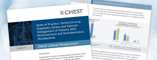 State of Practice: Factors Driving Diagnostic Delays and Optimal Management of Patients With Bronchiectasis and Nontuberculous Mycobacteria