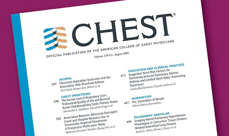 Cover of the journal CHEST®