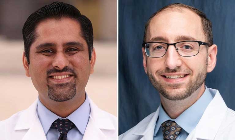 Headshots of Muhammad Sajawal Ali, MD, MS, FCCP; Michael DiRico, DO