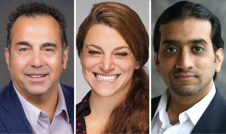 Headshots of John V. Agapian, MD, FCCP; Allison M. Henning, DO; Aloke Chakravarti, MD, FCCP